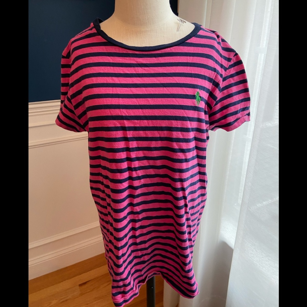 Ralph Lauren sport stripe T-shirt med